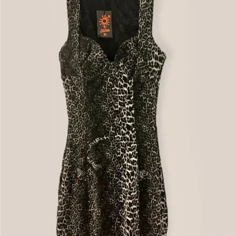 Jean Paul Gaultier Leopard Mini Dress